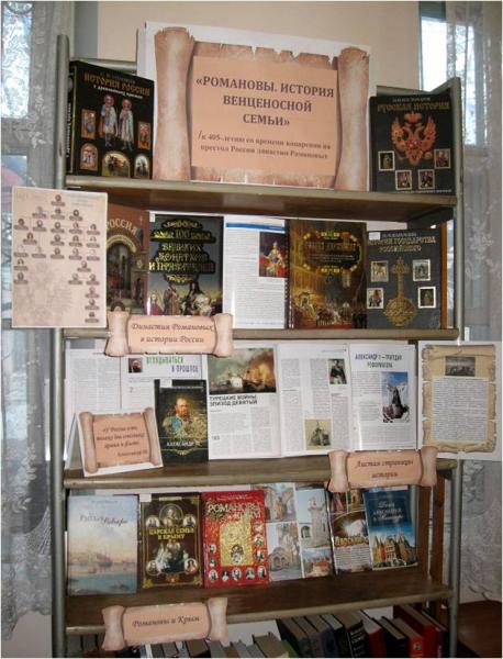 Книжная выставка-досье «Романовы. История венценосной семьи»