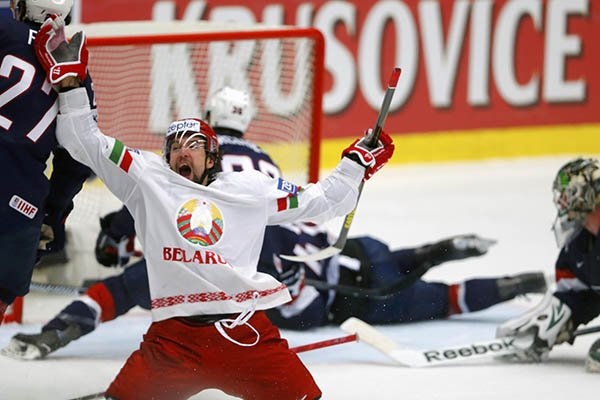 Сборная Беларуси разгромила американцев на ЧМ по хоккею