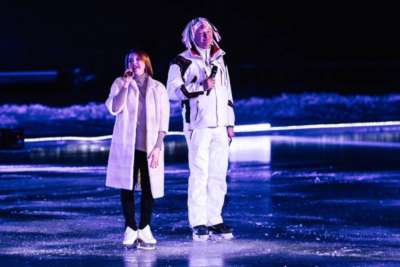 Ирина Слуцкая представила новое шоу на льду  замерзшего озера Доброграда