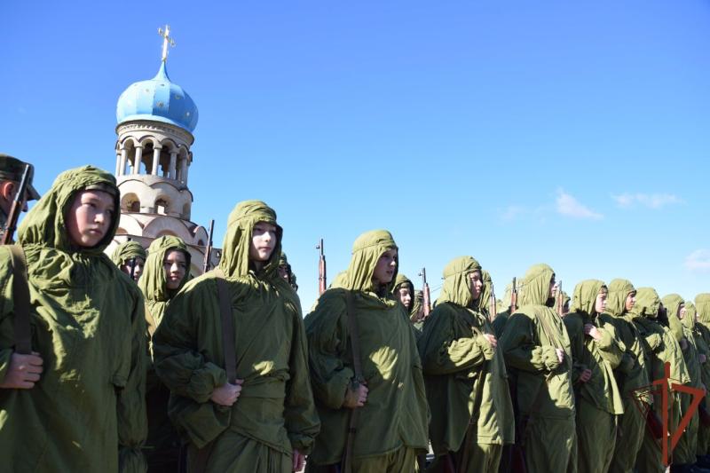 Кадеты Росгвардии принимают участие в военно-историческом фестивале, посвященном 81-й годовщине битвы за Москву