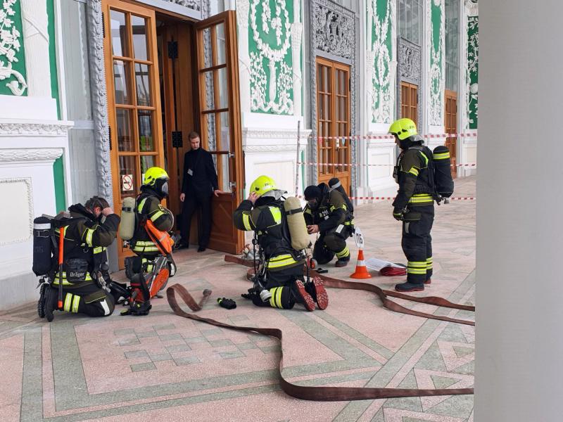 На Северо-Востоке столицы пожарные провели тренировку по эвакуации
