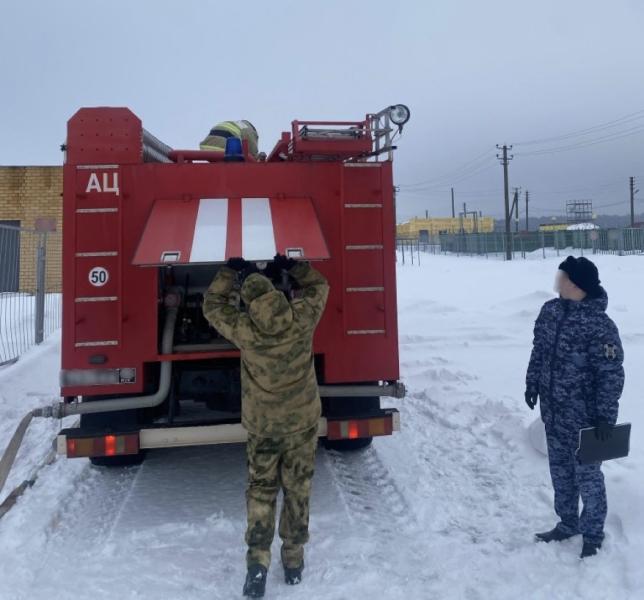 В Смоленске прошли занятия с подразделением ведомственной пожарной охраны Росгвардии