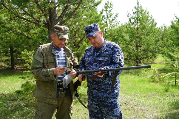 В Ульяновске сотрудники Росгвардии провели рейдовые мероприятия в охотничьих угодьях региона